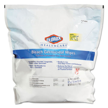 Clorox® Healthcare® Bleach Germicidal Wipes, 12 X 12, Unscented, 110-bag freeshipping - TVN Wholesale